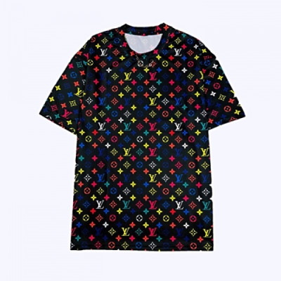 [루이비통]Louis vuitton 2020 Mm/Wm Logo Silket Short Sleeved Tshirts - 루이비통 2020 남/녀 로고 실켓 반팔티 Lou01911x.Size(s - xl).블랙