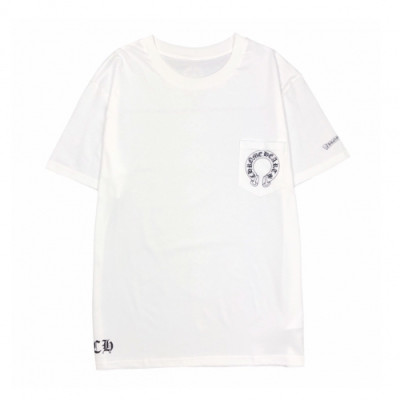 [크롬하츠]Chrome hearts 2020 Mens Logo Casual Short Sleeved Tshirts - 크롬하츠 2020 남성 로고 캐쥬얼 반팔티 Chr0176x.Size(s - xl).화이트