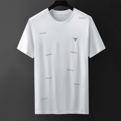 [프라다]Prada 2020 Mens Basic Logo Silket Short Sleeved Tshirts  - 프라다 2020 남성 베이직 로고 실켓 반팔티 Pra01079x.Size(m - 3xl).화이트