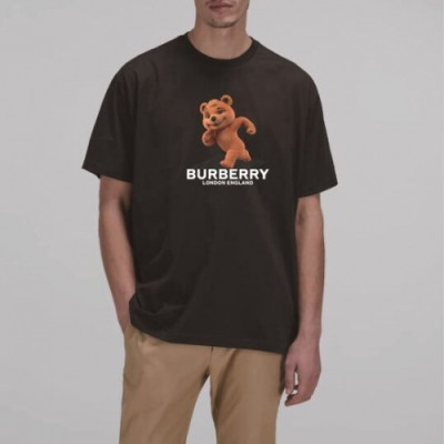 [버버리]Burberry 2020 Mm/Wm Logo Cotton Short Sleeved Tshirts - 버버리 2020 남/녀 로고 코튼 반팔티 Bur02762x.Size(s - xl).블랙