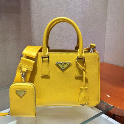 Prada 2020 Leather Tote Shoulder Bag,23CM - 프라다 2020 레더 토트 숄더백,1BA296-2,23cm,옐로우