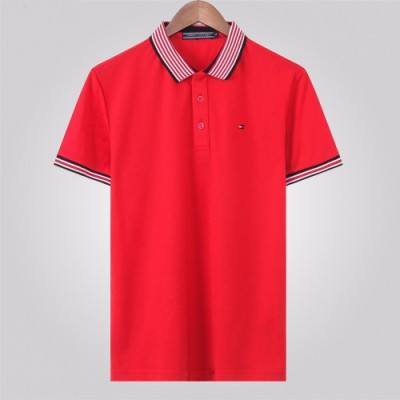 [토미]Tommy 2020 Mens Logo Cotton Polo Short Sleeved Tshirts - 토미 2020 남성 로고 코튼 폴로 반팔티 Tomy0042x.Size(m - 3xl).레드