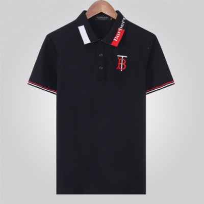 [버버리]Burberry 2020 Mens Logo Short Sleeved Polo Tshirts - 버버리 2020 남성 로고 폴로 반팔티 Bur02764x.Size(m - 3xl).블랙