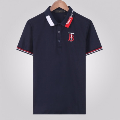 [버버리]Burberry 2020 Mens Logo Short Sleeved Polo Tshirts - 버버리 2020 남성 로고 폴로 반팔티 Bur02766x.Size(m - 3xl).네이비