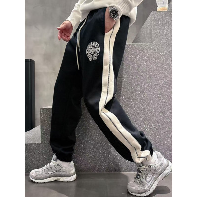 [크롬하츠]Chrome Hearts 2025 Mens Casual Logo Training Pants - 크롬하츠 2025 남성 캐쥬얼 코튼 트레이닝 팬츠 Chr0194x.Size(m - 3xl).블랙