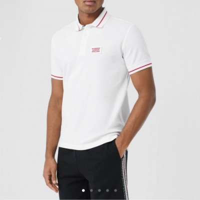 [버버리]Burberry 2020 Mens Logo Short Sleeved Polo Tshirts - 버버리 2020 남성 로고 폴로 반팔티 Bur02771x.Size(m - 2xl).화이트