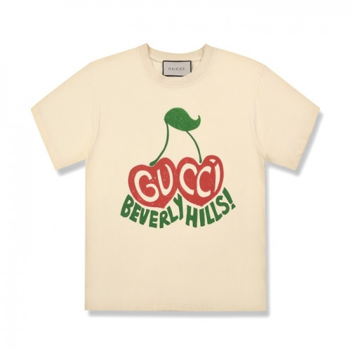 [매장판]Gucci 2020 Mm/Wm Logo Cotton Short Sleeved Tshirts - 구찌 2020 남/녀 로고 코튼 반팔티 Guc02830x.Size(xs - l).아이보리