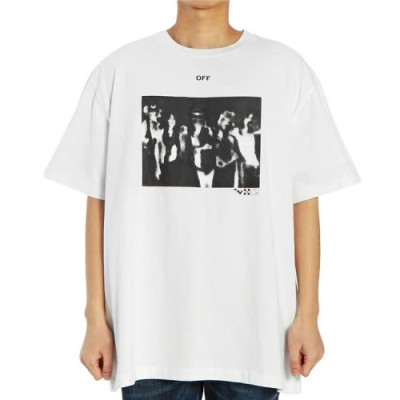 [오프화이트]Off-white 2020 Mm/Wm Printing Logo Crew - neck Cotton Short Sleeved Tshirts - 오프화이트 2020 남/녀 프린팅 로고 크루넥 오버사이즈 코튼 반팔티 Off0441x.Size(xs - l).화이트