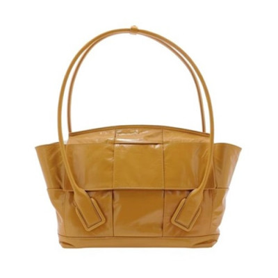 Bottega Veneta 2020 Arco Slouch Tote Bag,32cm - 보테가 베네타 2020 아르코 슬라우치 토트백, 618464,BVB0558,32cm,옐로우