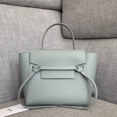 Celine 2020 Leather Mini Belt Shoulder Bag,20CM - 셀린느 2020 레더 미니  벨트 숄더백 ,99970-20,20CM,연그린