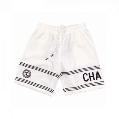 [샤넬]Chanel 2020 Mens Logo Casual Training Half Pants - 샤넬 2020 남성 캐쥬얼 트레이닝 반바지 Cnl0590x.Size(m - 2xl).화이트