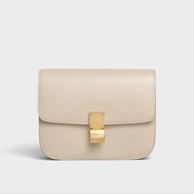 Celine 2020 Leather Classic Box Shoulder Bag,24CM - 셀린느 2020 레더 클래식 박스 숄더백 ,11045-23,24CM,연핑크