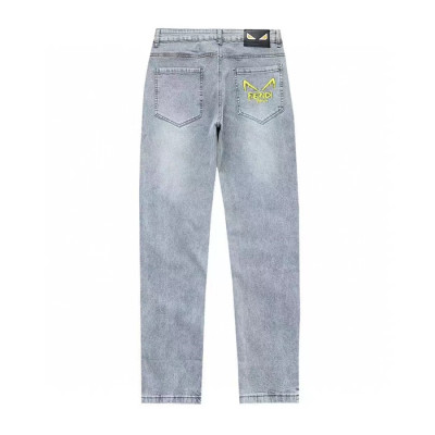 [펜디]Fendi 2023 Mens Casual  Casual Denim Pants - 펜디 2020 남성 캐쥬얼 이니셜 로고  팬츠 Fen0744x.Size(29 - 38).블루