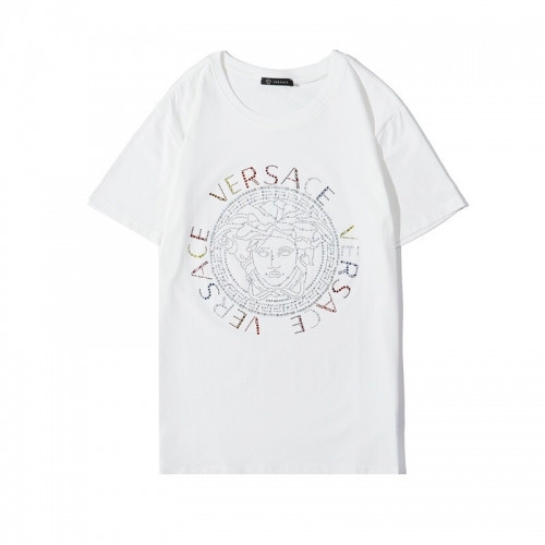 [베르사체]Versace 2020 Mens Logo Silket Short Sleeved Tshirts - 베르사체 2020 남성 메두사 실켓 반팔티 Ver0664x.Size(s - 2xl).화이트