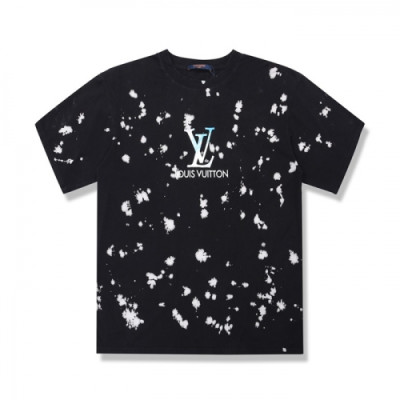 Louis vuitton 2020 Mens Logo Cotton Short Sleeved Tshirts - 루이비통 2020 남성 로고 코튼 반팔티 Lou01991x.Size(xs - l).블랙