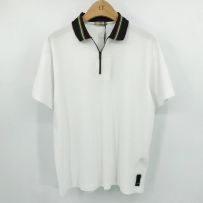 [펜디]Fendi 2020 Mens Logo Casual Short Sleeved Polo Tshirts - 펜디 2020 남성 로고 캐쥬얼 폴로 반팔티 Fen0745x.Size(s - xl).화이트