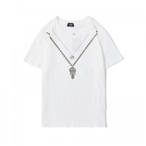 [펜디]Fendi 2020 Mens Logo Casual Short Sleeved Tshirts - 펜디 2020 남성 로고 캐쥬얼 코튼 반팔티 Fen0747x.Size(s - 2xl).화이트