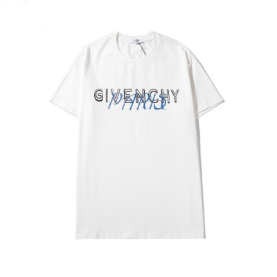 [지방시]Givenchy 2020 Mens Logo Silket Short Sleeved Tshirts - 지방시 2020 남성 로고 실켓 반팔티 Giv0414x.Size(s - 2xl).화이트