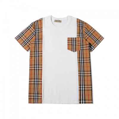 [버버리]Burberry 2020 Mm/Wm Logo Cotton Short Sleeved Tshirts - 버버리 2020 남/녀 로고 코튼 반팔티 Bur02780x.Size(s - 2xl).화이트