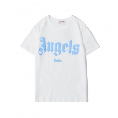 [팜 엔젤스]Palm Angels 2020 Mm/Wm Logo Cotton Short Sleeved Tshirts - 팜 엔젤스 2020 남/녀 로고 코튼 반팔티셔츠 Pam0156x.Size(s - 2xl).화이트