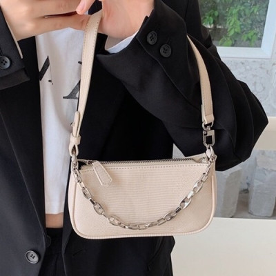 By Far 2020 Leather Tote Shoulder Bag,18cm - 바이 파 2020 레더 토트 숄더백 BYFB0039,18cm,화이트