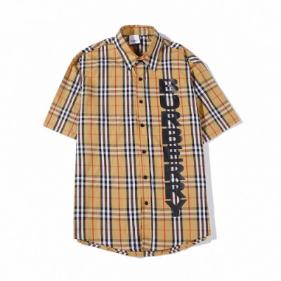 [버버리]Burberry 2020 Mens Vintage Basic Cotton Short Sleeved Tshirts - 버버리 2020 남성 빈티지 베이직 코튼 반팔 셔츠 Bur02789x.Size(m - 2xl).브라운