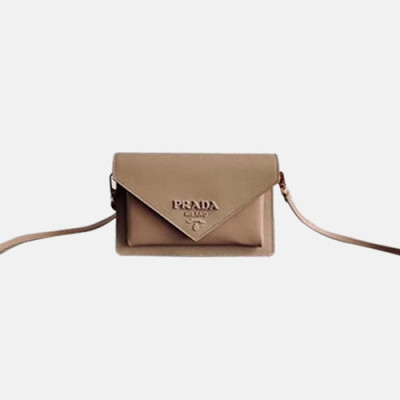 Prada 2020 Leather Shoulder Cross Bag  ,20CM - 프라다 2020 레더  숄더 크로스백 ,1BP020-6,20CM,베이지