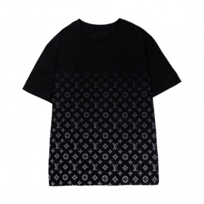 Louis vuitton 2020 Mens Logo Cotton Short Sleeved Tshirts - 루이비통 2020 남성 로고 코튼 반팔티 Lou02006x.Size(s - xl).블랙