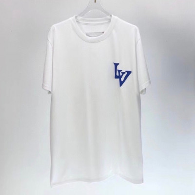 [루이비통]Louis vuitton 2020 Mens Logo Cotton Short Sleeved Tshirts - 루이비통 2020 남성 로고 코튼 반팔티 Lou02016x.Size(s - 2xl).블랙