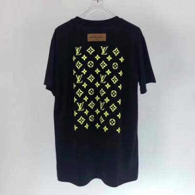 [루이비통]Louis vuitton 2020 Mens Logo Cotton Short Sleeved Tshirts - 루이비통 2020 남성 로고 코튼 반팔티 Lou02017x.Size(s - 2xl).블랙