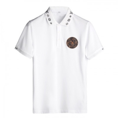 [루이비통]Louis vuitton 2020 Mens Logo Cotton Short Sleeved Polo Tshirts - 루이비통 2020 남성 로고 코튼 폴로 반팔티 Lou02025x.Size(m - 3xl).화이트