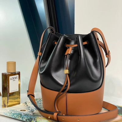 Loewe 2020 Balloon Small Bucket Shoulder Bag - 로에베 2020 벌룬 스몰 버킷 숄더백 ,LOEB0404,블랙