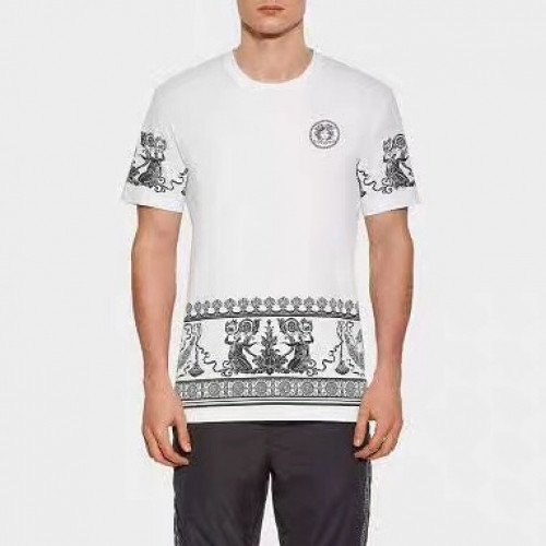 [베르사체]Versace 2020 Mens Logo Silket Short Sleeved Tshirts - 베르사체 2020 남성 메두사 실켓 반팔티 Ver0669x.Size(s - 3xl).화이트