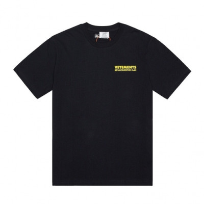 [베트멍]Vetements 2020 Mm/Wm Printing Logo Cotton Short Sleeved Oversize Tshirts - 베트멍 2020 남/녀 프린팅 로고 코튼 오버사이즈 반팔티 Vet0081x.Size(s - l).블랙