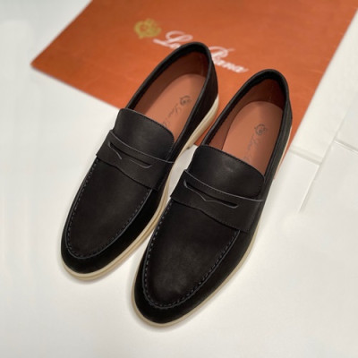 Loro Piana 2020 Mens Leather Loafer - 로로피아나 2020 남성용 레더 로퍼 LOROS0028.Size(245 - 280).블랙