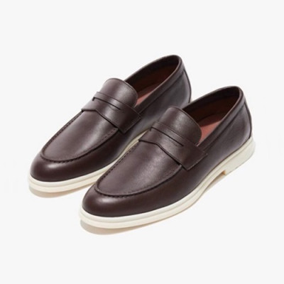 Loro Piana 2020 Mens Leather Loafer - 로로피아나 2020 남성용 레더 로퍼 LOROS0031.Size(245 - 280).브라운