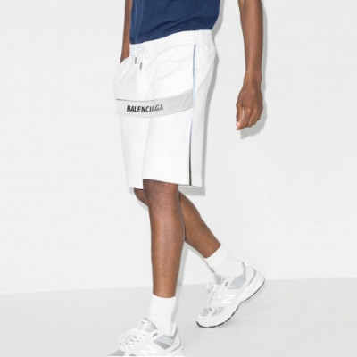 [발렌시아가]Balenciaga 2020 Mens Logo Training Half Pants - 발렌시아가 2020 남성 로고 트레이닝 반바지 Bal0670x.Size(s - xl).화이트