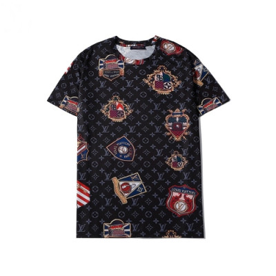 [루이비통]Louis vuitton 2020 Mens Logo Short Sleeved Tshirts - 루이비통 2020 남성 로고 반팔티 Lou02048x.Size(m - 2xl).블랙