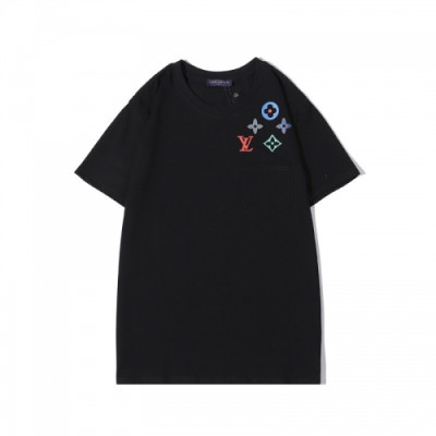 [루이비통]Louis vuitton 2020 Mens Logo Short Sleeved Tshirts - 루이비통 2020 남성 로고 반팔티 Lou02053x.Size(s - 2xl).블랙