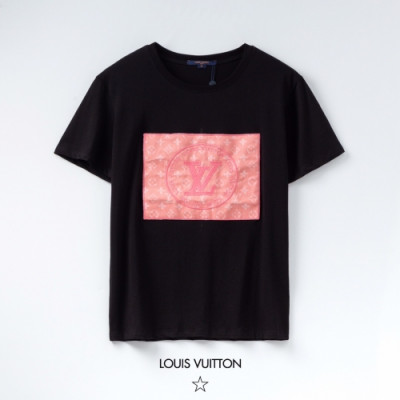 [루이비통]Louis vuitton 2020 Mens Logo Short Sleeved Tshirts - 루이비통 2020 남성 로고 반팔티 Lou02055x.Size(s - 2xl).블랙