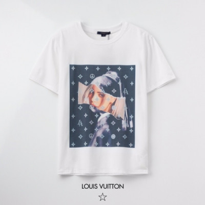 [루이비통]Louis vuitton 2020 Mens Logo Short Sleeved Tshirts - 루이비통 2020 남성 로고 반팔티 Lou02057x.Size(s - 2xl).화이트