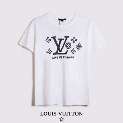 [루이비통]Louis vuitton 2020 Mens Logo Short Sleeved Tshirts - 루이비통 2020 남성 로고 반팔티 Lou02059x.Size(s - 2xl).화이트