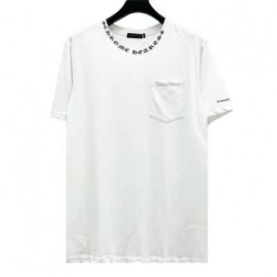 [크롬하츠]Chrome hearts 2020 Mens Logo Casual Short Sleeved Tshirts - 크롬하츠 2020 남성 로고 캐쥬얼 반팔티 Chr0246x.Size(xs - l).화이트