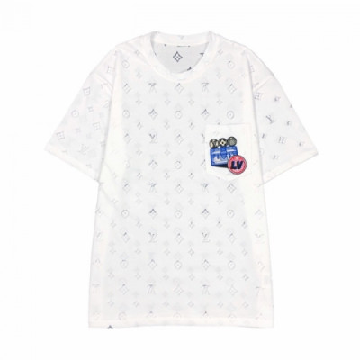 [루이비통]Louis vuitton 2020 Mens Logo Short Sleeved Tshirts - 루이비통 2020 남성 로고 반팔티 Lou02077x.Size(s - xl).화이트