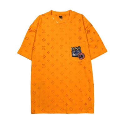 [루이비통]Louis vuitton 2020 Mens Logo Short Sleeved Tshirts - 루이비통 2020 남성 로고 반팔티 Lou02078x.Size(s - xl).오렌지