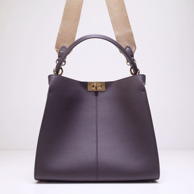 Fendi 2020 Leather Tote Shoulder Bag ,30CM - 펜디 2020 레더 여성용 토트 숄더백  FENB0555,30CM,다크브라운