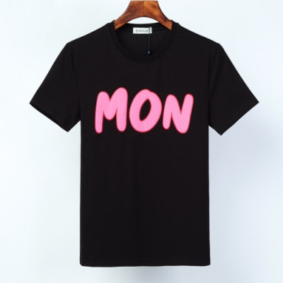 [매장판]Moncler 2020 Mens Logo Crew-neck Short Sleeved Tshirts - 몽클레어 2020 남성 로고 크루넥 반팔티 Moc01792x.Size(m - 3xl).블랙