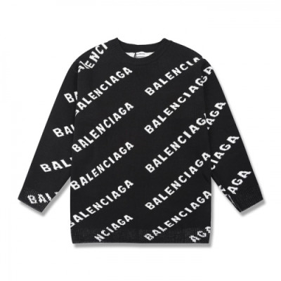 [발렌시아가]Balenciaga 2020 Mm/Wm Logo Crew-neck Sweaters - 발렌시아가 2020 남자 로고 크루넥 스웨터 Bal0686x.Size(xs - m).블랙