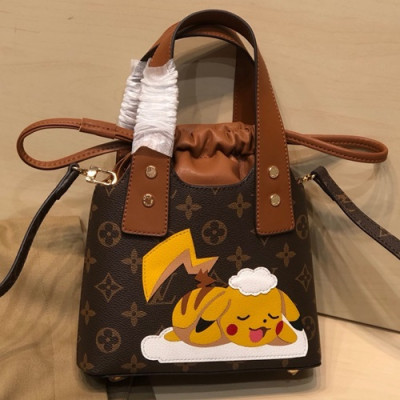 Louis Vuitton 2020 Bucket Tote Shoulder Bag,28cm - 루이비통 2020 버킷 토트 숄더백,LOUB2243,28cm,브라운