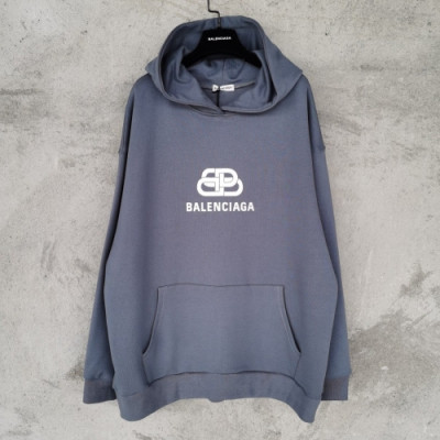 [발렌시아가]Balenciaga 2020 Mm/Wm Logo Cotton Oversize Hoodie - 발렌시아가 2020 남자 로고 코튼 오버사이즈 후디 Bal0696x.Size(xs - m).그레이